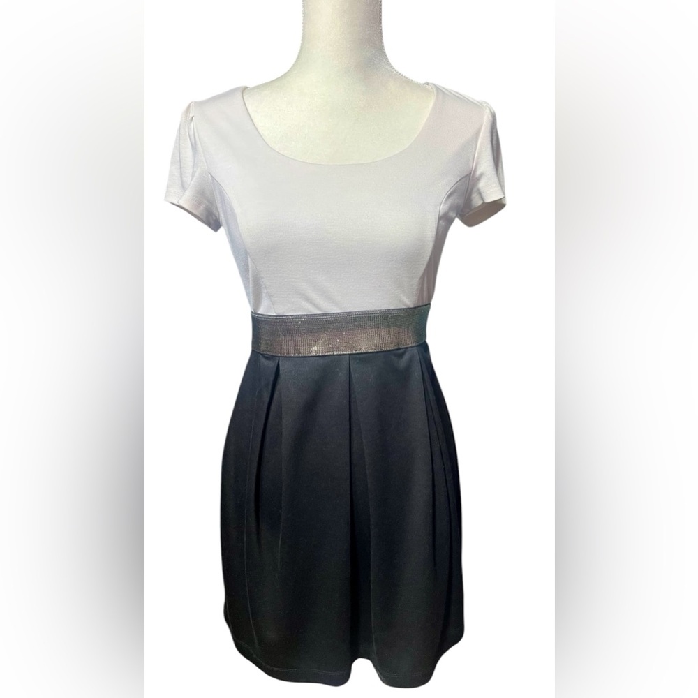 Forever 21 black-and-white Short Sleeve Dress Size Medium